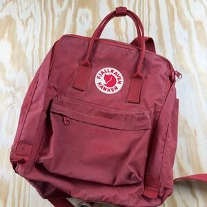 Fjallraven Kanken Backpack Ox Red Classic Vinylon F School Travel Bag